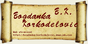 Bogdanka Korkodelović vizit kartica